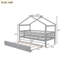Twin Size House Bed with Twin Size Trundle
