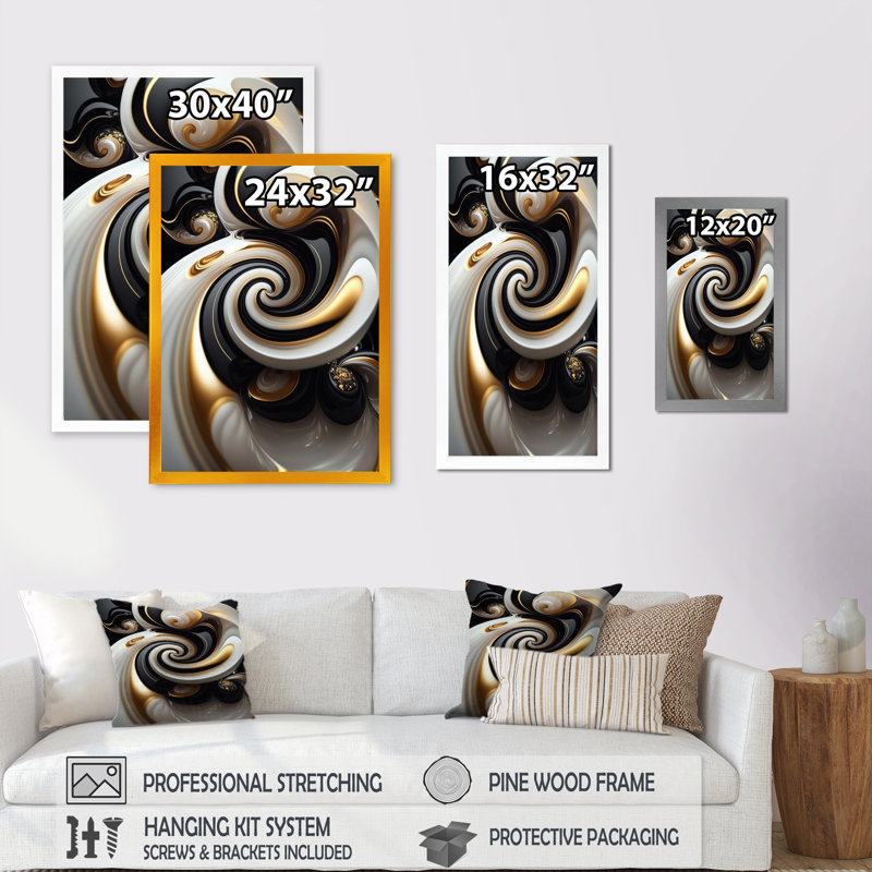 Liquide blanc vitrail III - reproduction sur toile, Impression noire sur toile encadrée, H 20 po x l 12 po x P 1 po
