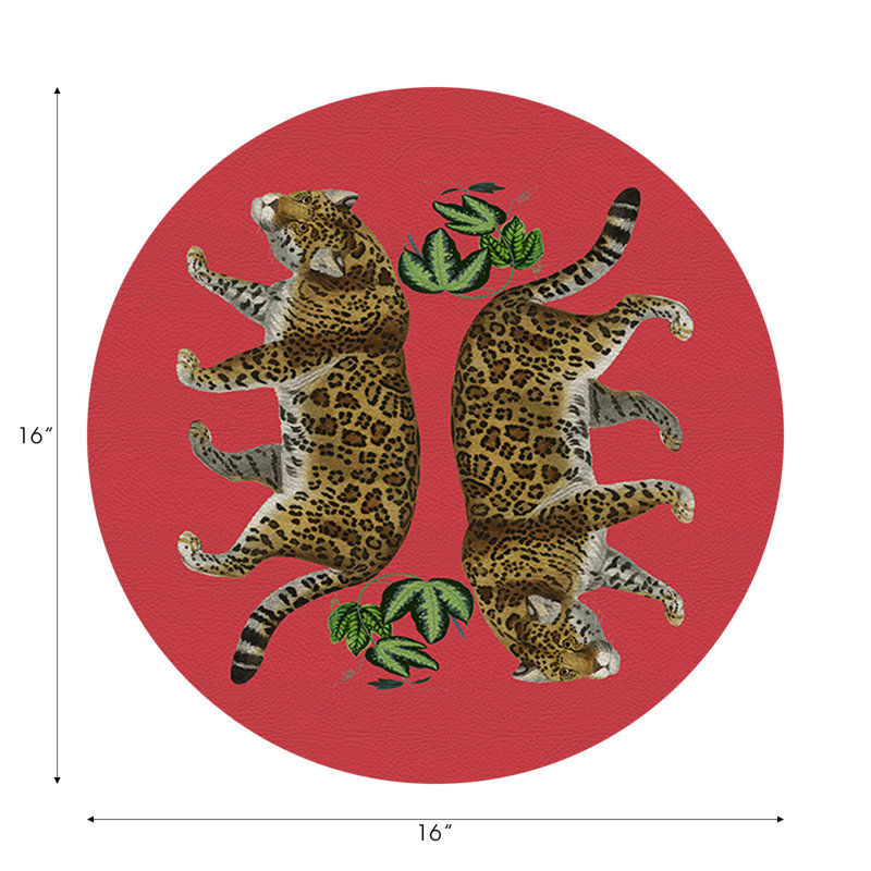 Napperon Leopard, Cramoisi