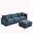 3-Seater Comfy Cloud Couches with Movable Ottoman-1405754264