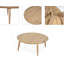 Ensemble de conversation en rotin blanc 4 pièces avec table en bois d'acacia - causeuse + 2 chaises + table basse carrée pour patio / terrasse / jardin-130603013
