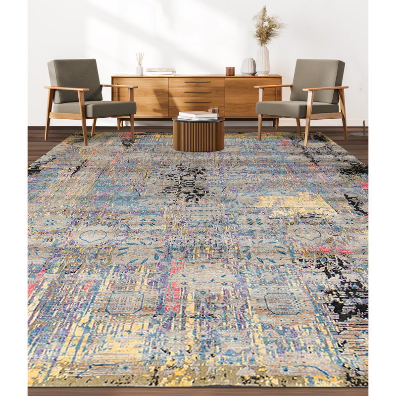 Abstract Area Rug, Rectangle 8' x 10'