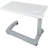 Medical Adjustable Overbed Exam Bedside Table With Wheels (Hospital And Home Use), New Tabletop, Light Grey