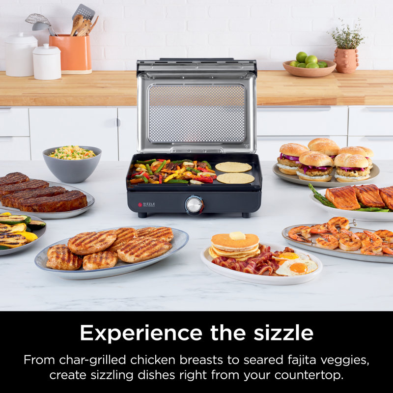 Ninja Sizzle Smokeless Nonstick Indoor Grill with Griddle