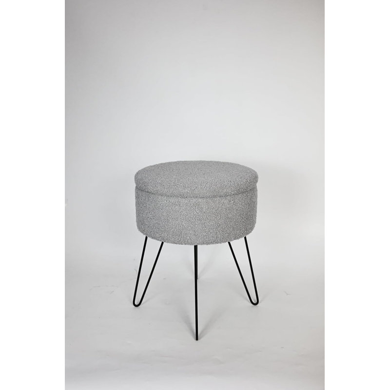 Polyester Accent Stool, GREY