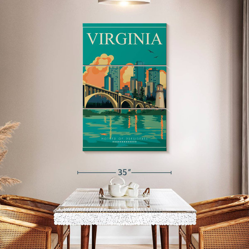 Masam Virginia Tourism Poster, 50" H x 32" W