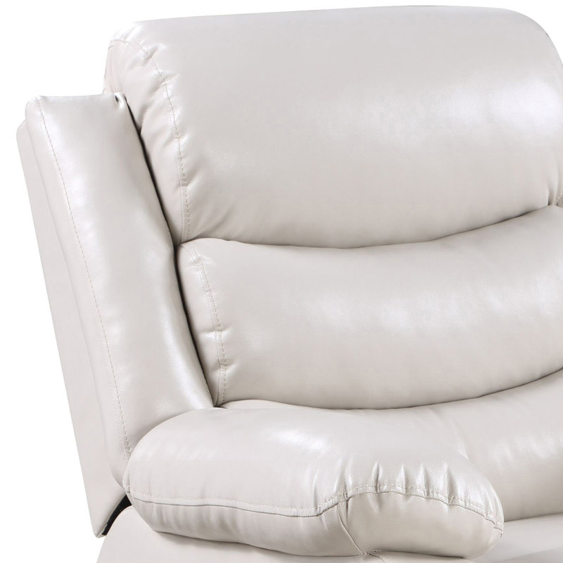 Black Power Recliner With Pillow Top Arms, Black