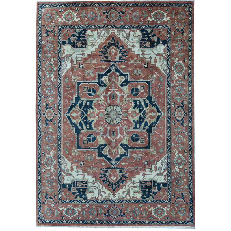 Tapis rouge noué à la main de haute qualité