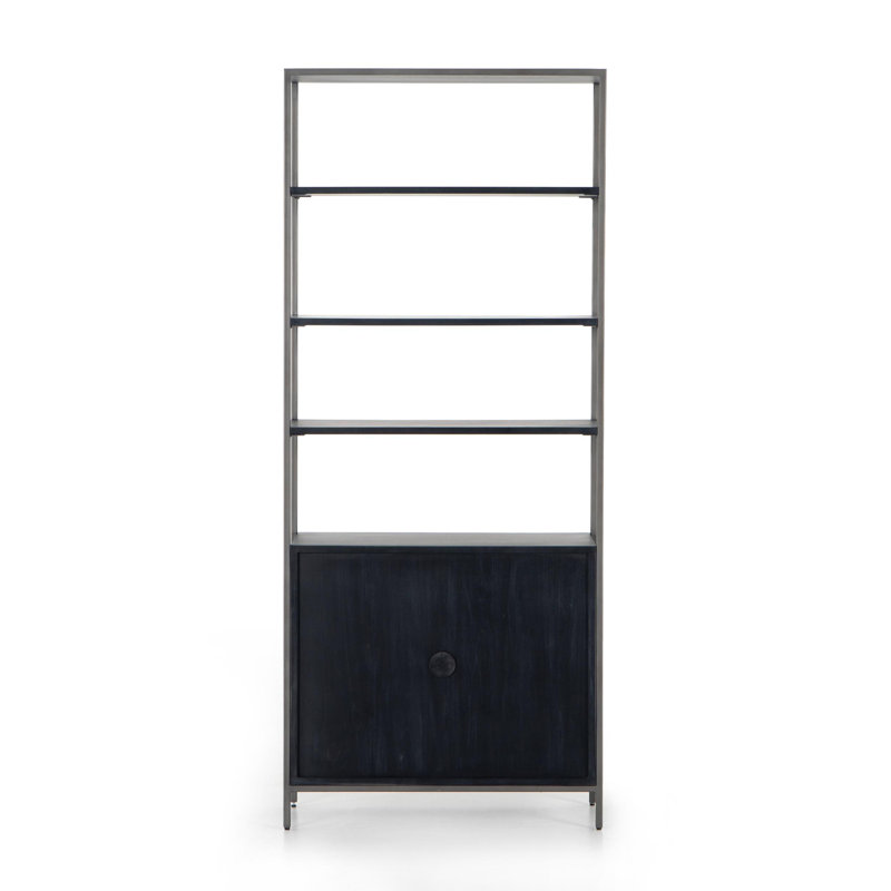 Trey Bookcase, Black Wash