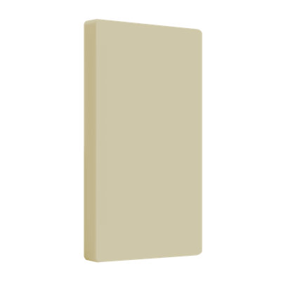 Enerlites Screwless Blank 1-Gang Wall Plate - Ivory (20-Pack)
