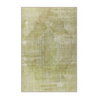 Tapis oriental vert olive / beige Ardag