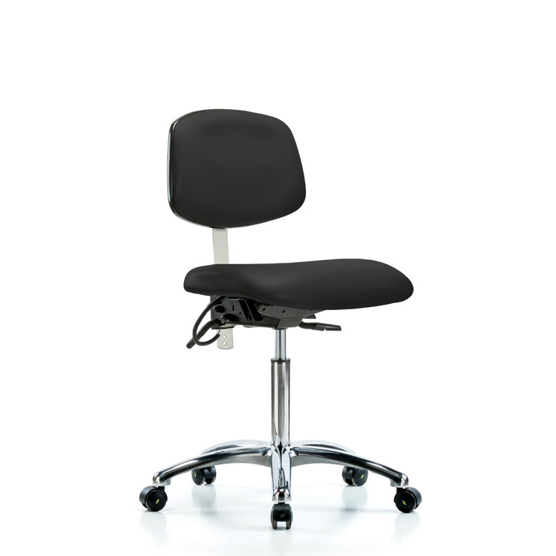 Chaise antistatique, Noir, Roulettes, Inclus