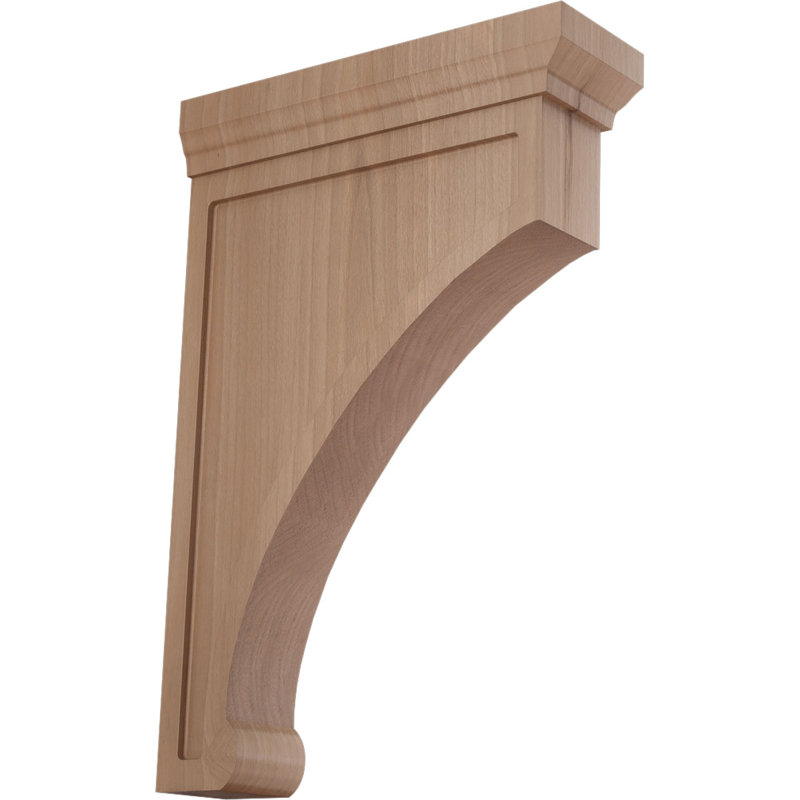 Très grand support en bois Gomez, l 2 2 po x P 8 po x H 12 po, H 12 po x l 2,5 po x P 8 po, Cerisier