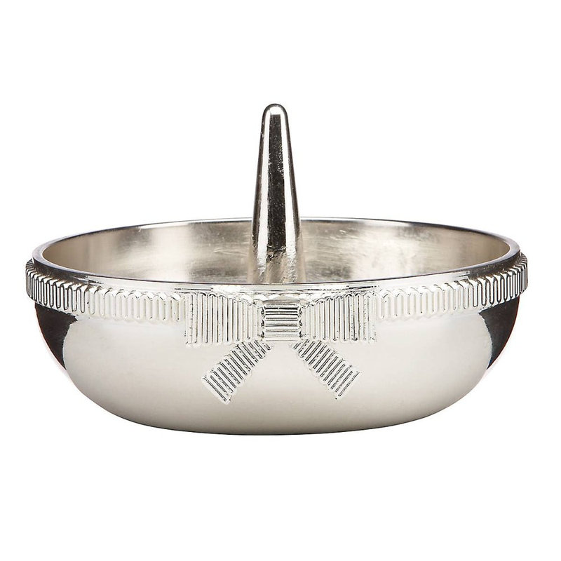 Kate Spade New York Grace Avenue Durable Silver-Plated Ring Holder, Metallic