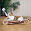 2-in-1 Cardboard Cat Scratcher Lounge