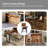 Lafrance Modern Faux Leather Swivel Barstool with Removable Back Cushion and Solid Wood Legs(Set of 2)-799904