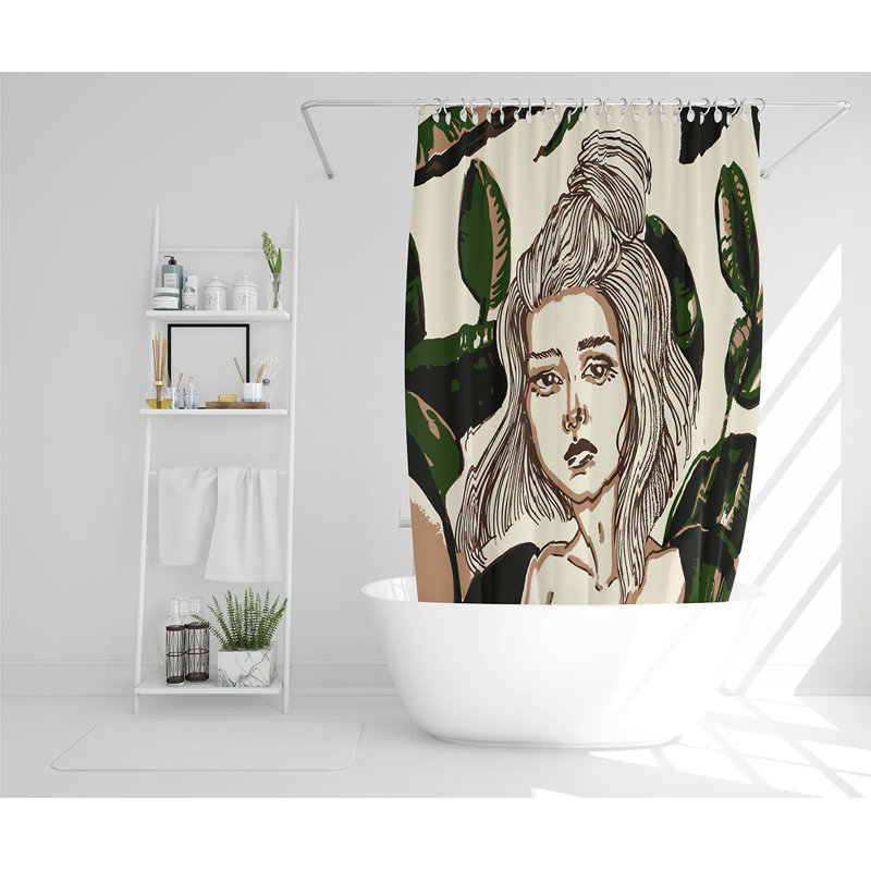 Elizabeth-Grace Polyester Shower Curtain