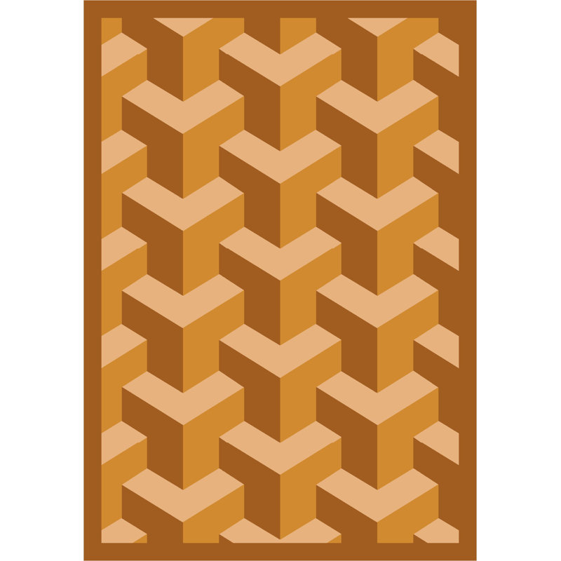 Tapis Whimsy Rooftop, Rectangle 3 pi 10 po x 5 pi 4 po