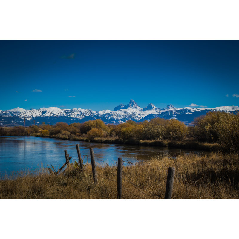 Teton River - Wrapped Canvas Print, 20cm H x 30cm W