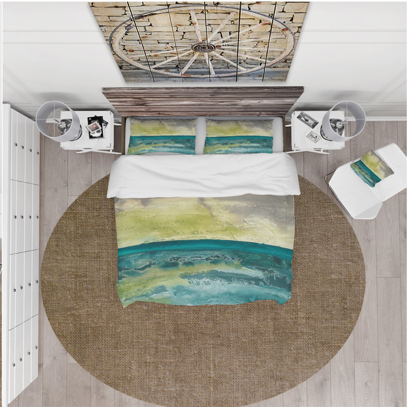 Industrial No Abstract Duvet Cover, King Duvet Cover + 2 Shams