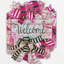 Couronne en maille 18 po Welcome Flamingo