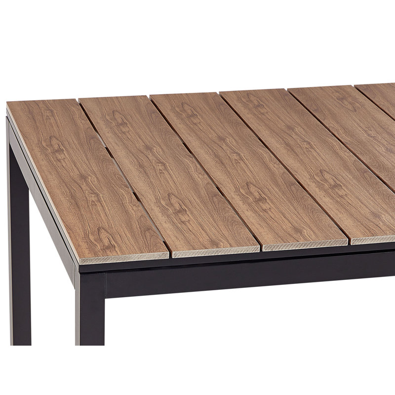 Ricards Rectangular Extendable Outdoor Dining Table , 78cm cm W 35.4cm cm D, Brown/Black