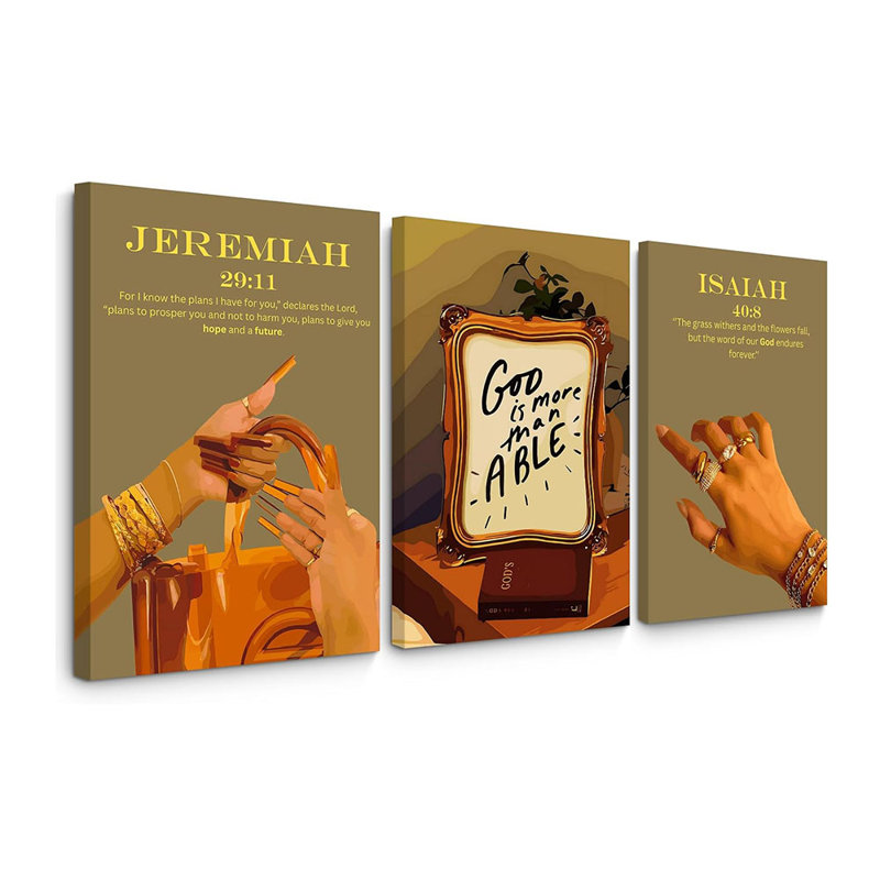 3 Piece Wrapped Canvas Print