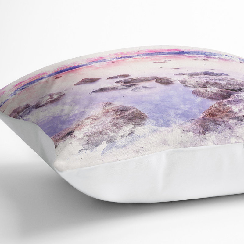 Square Cushion, 40cm H x 40cm W x 15cm D, White