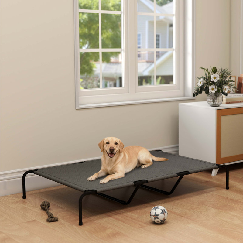 Lit pour chien d'extérieur Pawhut, Gris