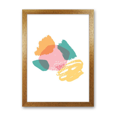Mismatch Pink And Teal by Pixy Paper - Print