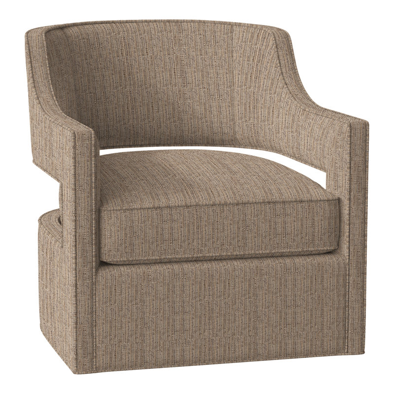 Phoebe 29.5" W Swivel Armchair, Perigold Poros Rattan