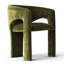 Fauteuil de salle à manger rembourré Modern Chenille-1714058051