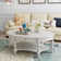 Bebi Abstract Oval Coffee Table with Storage