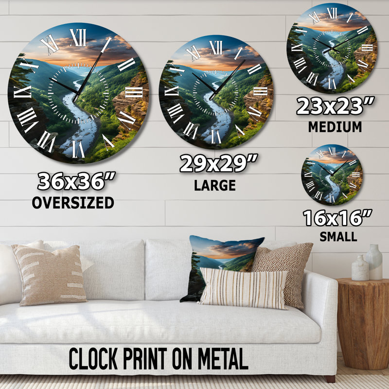 Horloge murale West River Mountain, Médium