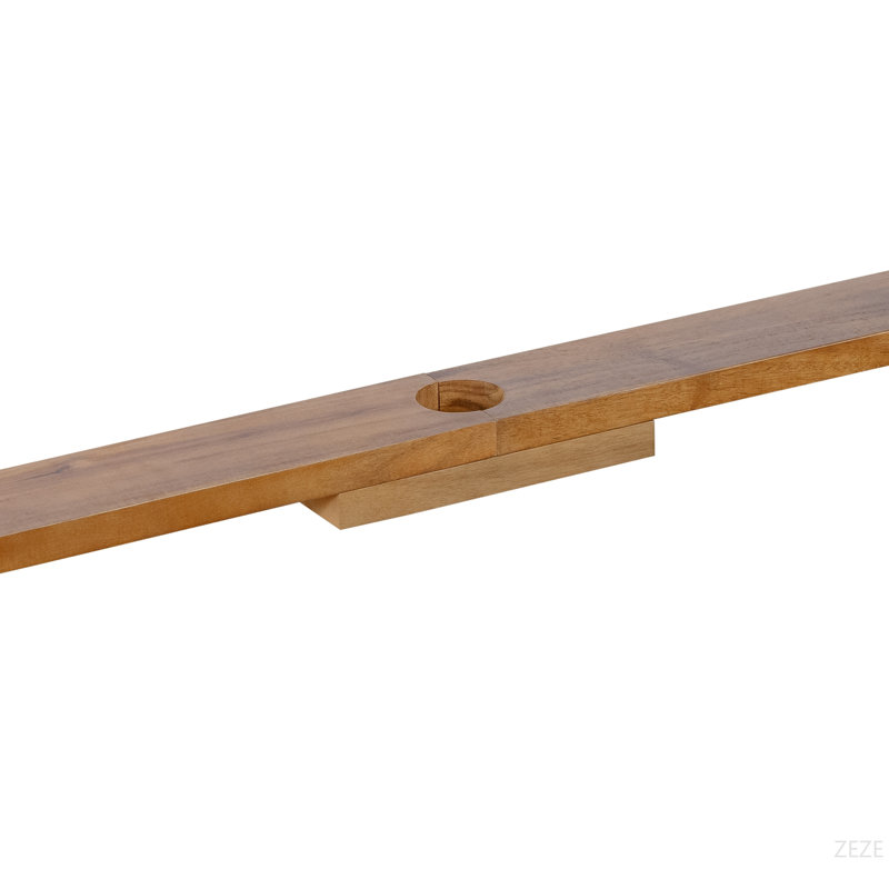 Ensemble de salle à manger d'extérieur en bois d'acacia 5 pièces U_STYLE, Brun