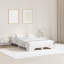 Bed Frame with Headboard Solid Pine Wood-2092905530-2092905531