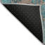 Tapis bleu sarcelle lavable à la machine intérieur / extérieur Xhevrie-1040115119