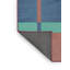 Tapis vert/brun/bleu à motif-1223457166