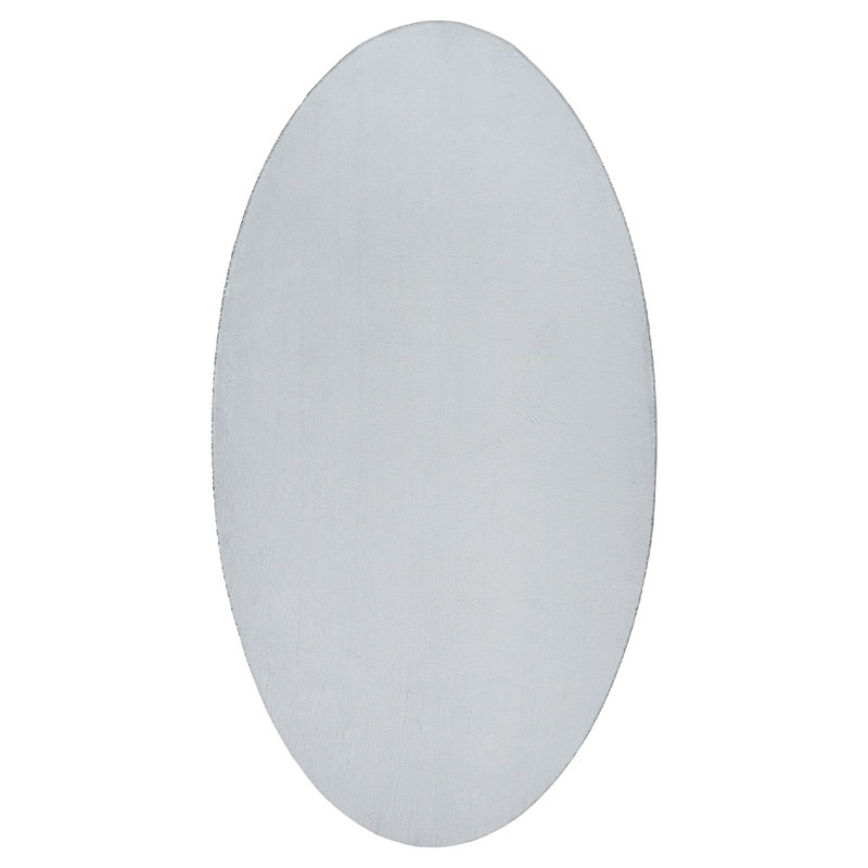 Rugs Grey Area Rugs Contemporary, Cotton, Oval 80 x 150 cm