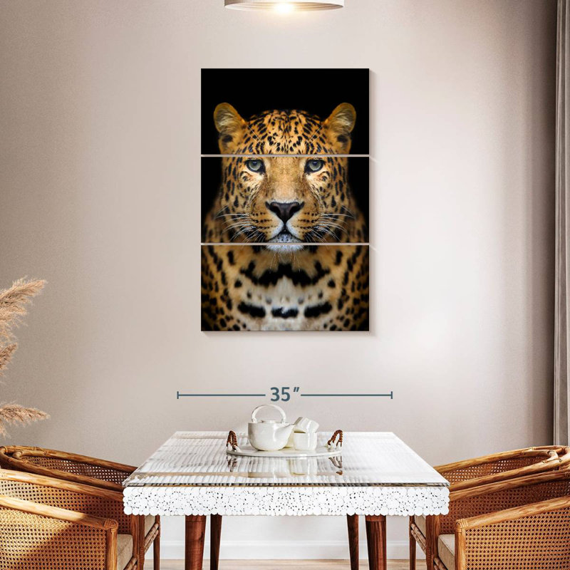 Brampt Stoic Leopard, 45" H x 28" W