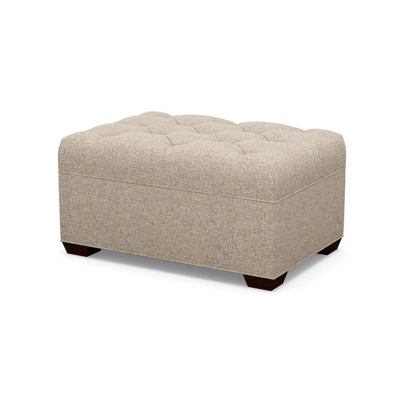 Tufted Ottoman, 5246-74, Walnut