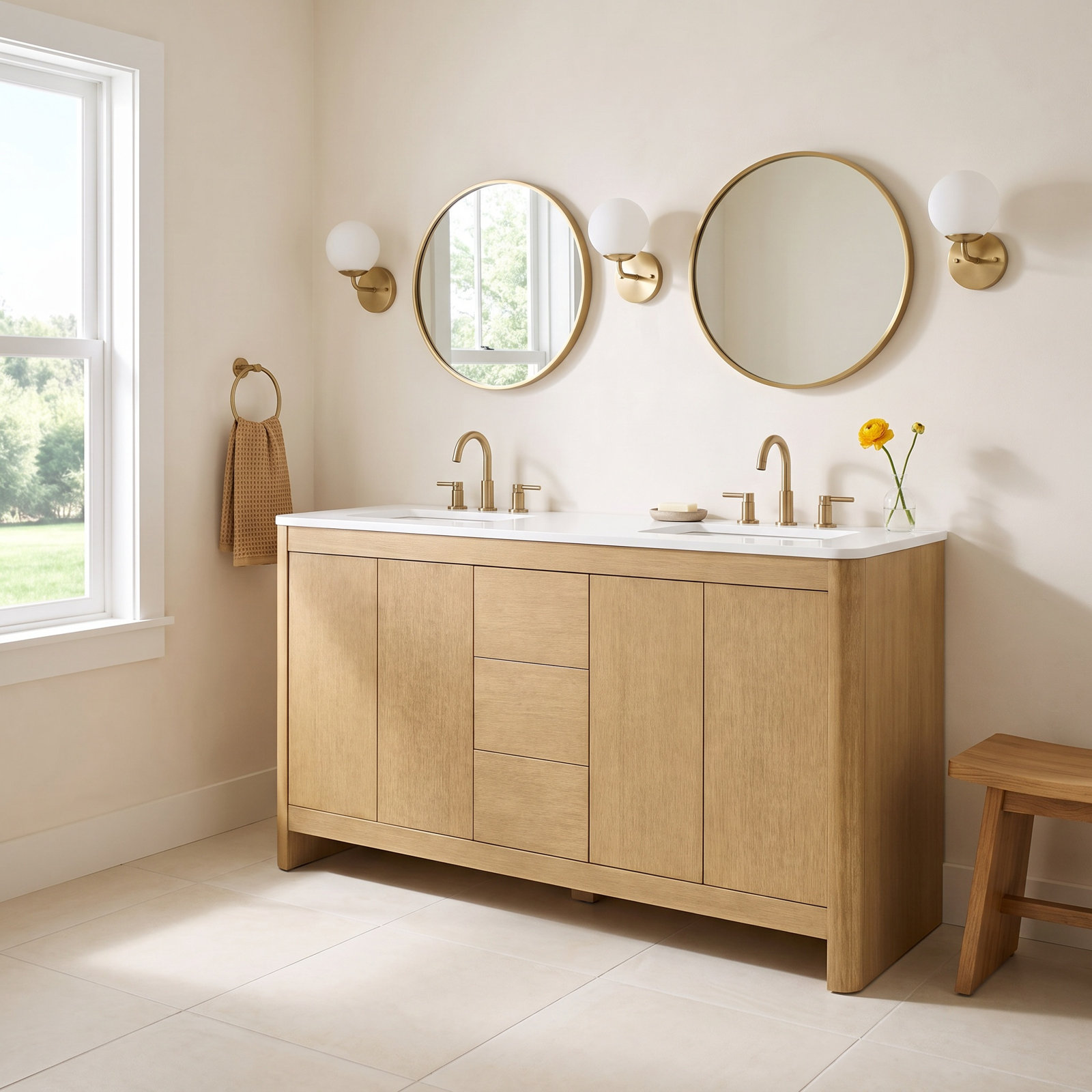Raye 60'' Double Bathroom Vanity