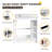 28" Bathroom Vanity Set, Single Freestanding Bathroom Vanity With Ceramic Basin Sink Top, Floor Standing Vanity With 1 Door And 3 Shelves-222023192