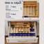 XX-Large 5 x 51 x 42 cm Silverware Organizer, Expandable Bamboo Drawer Organizer for Kitchen