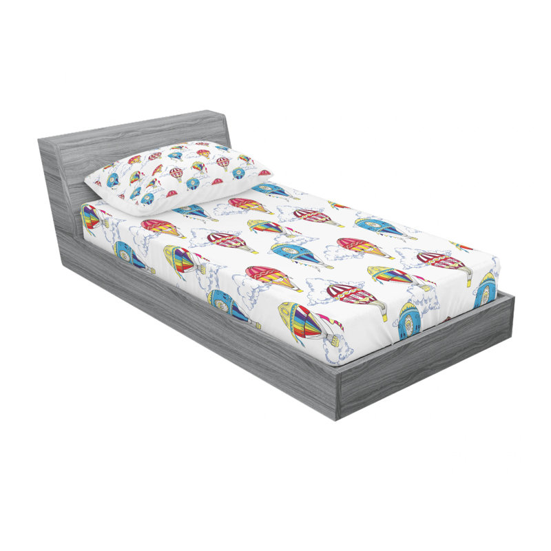 Microfiber Sheet Set, Twin Sheet Set with Fitted Sheet