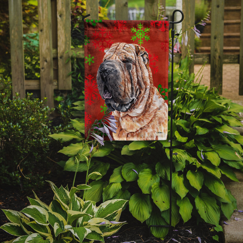 Drapeau rouge et vert Vart, Shar-pei