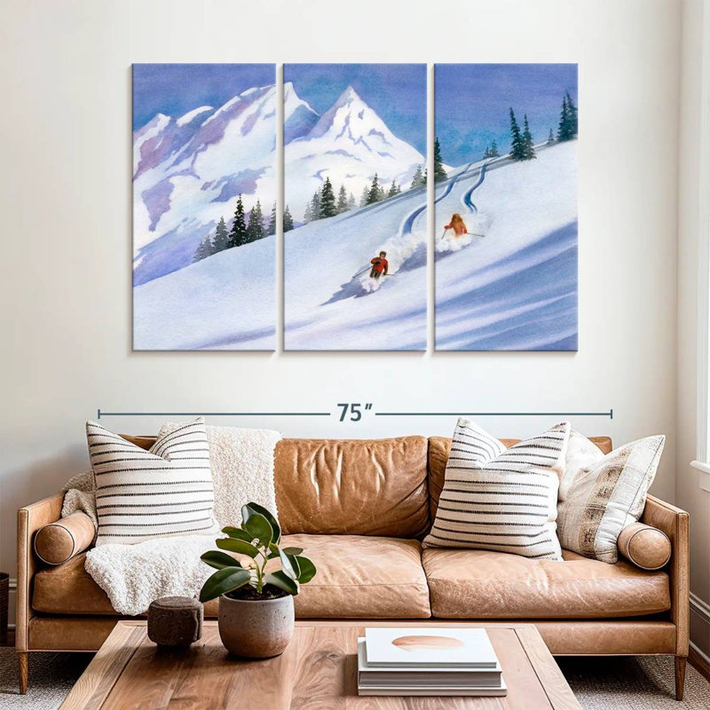 Ski rétro Sireci, H 42 po x l 65 po