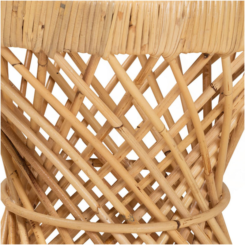 Table de bout moderne et contemporaine en rotin naturel