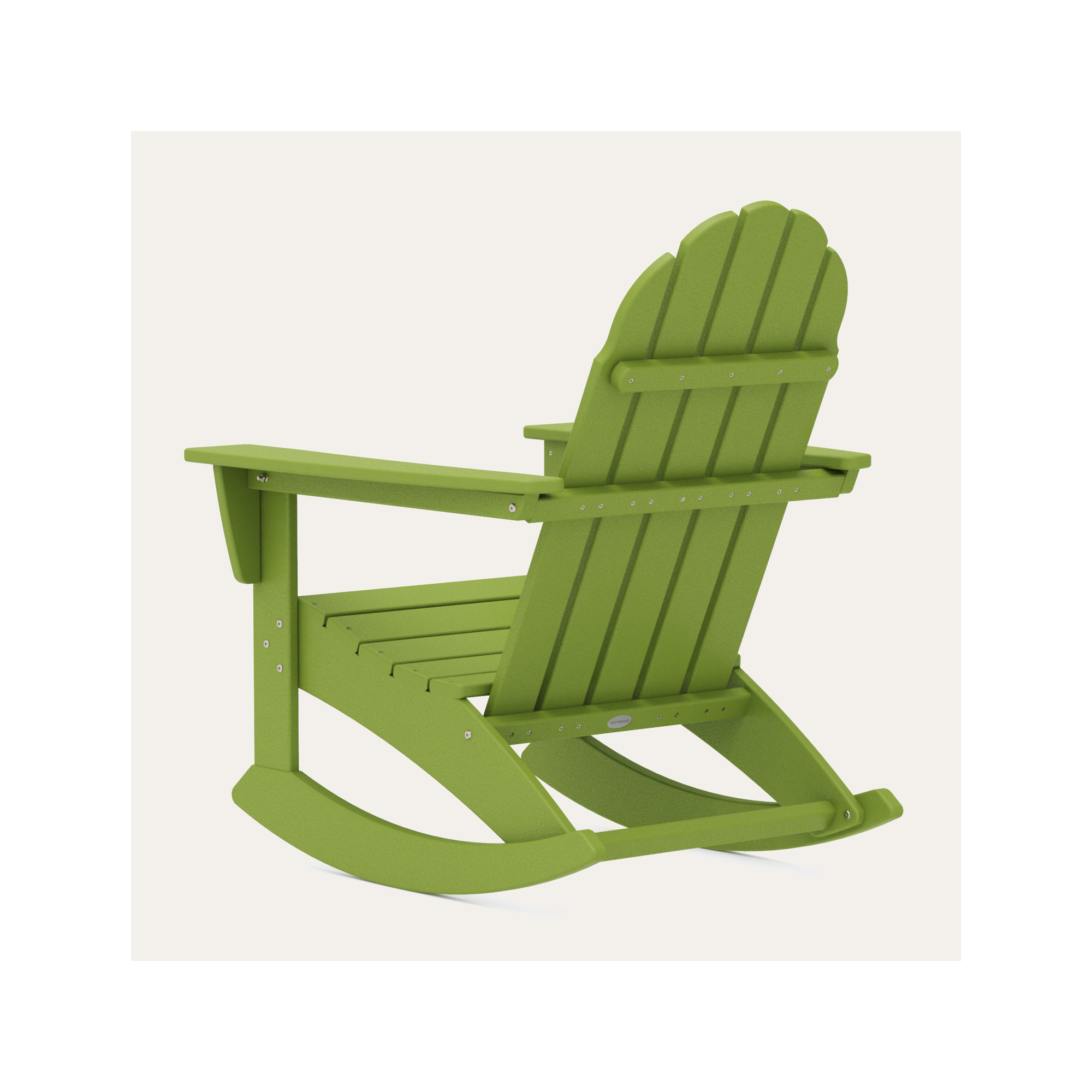 POLYWOOD Vineyard Adirondack Rocking Chair, Lime