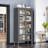 Open-door kitchen shelving Floor-to-ceiling multilevel household microwave storage cabinet bowls side cabinets cabinets Storage cabinets-129208258